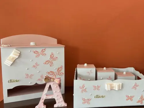 Kit Higiene para Meninas Borboletas