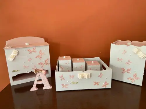 Kit Higiene para Meninas Borboletas