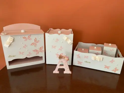 Kit Higiene para Meninas Borboletas