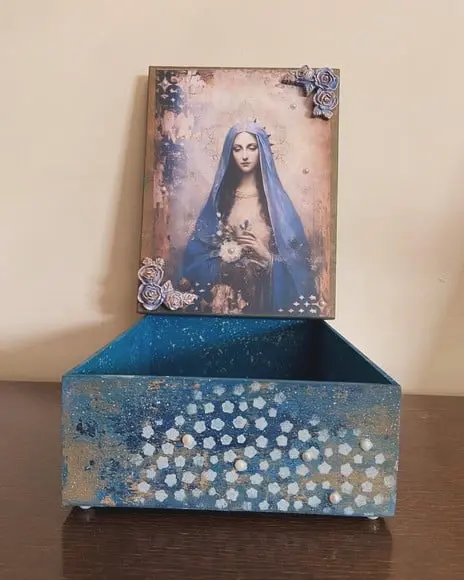 Kit Nossa Senhora das Graças Baby com Caixa Decorada