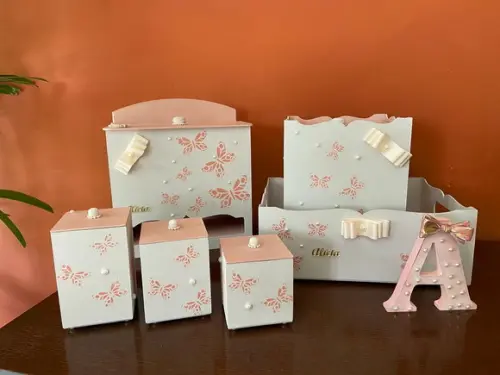 Kit Higiene para Meninas Borboletas