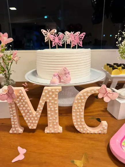 Letras Decoradas com Pérolas