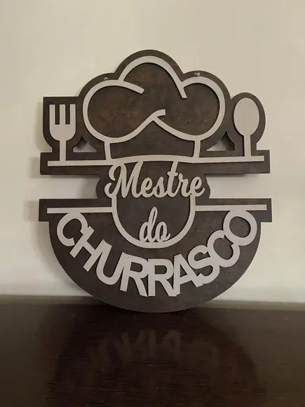 Mestre Churrasqueiro Placa