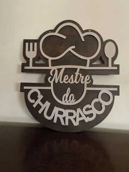 Mestre Churrasqueiro Placa