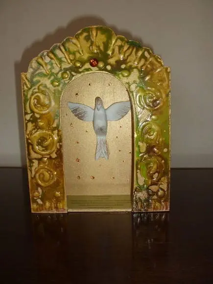 Oratório Espírito Santo Rústico
