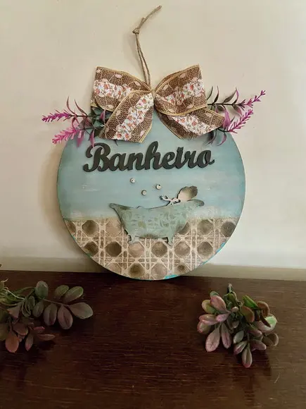 Placa Banheiro