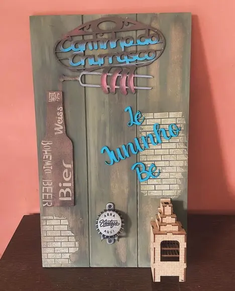 Placa de Churrasco Personalizada