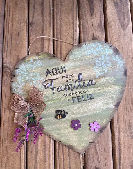 Placa de Porta Família