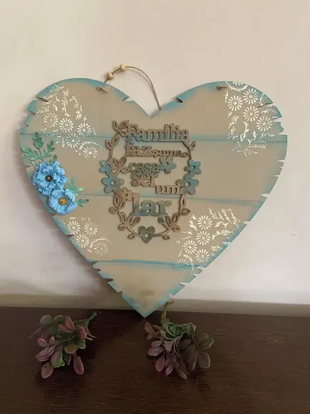Placa de Porta Família e Lar