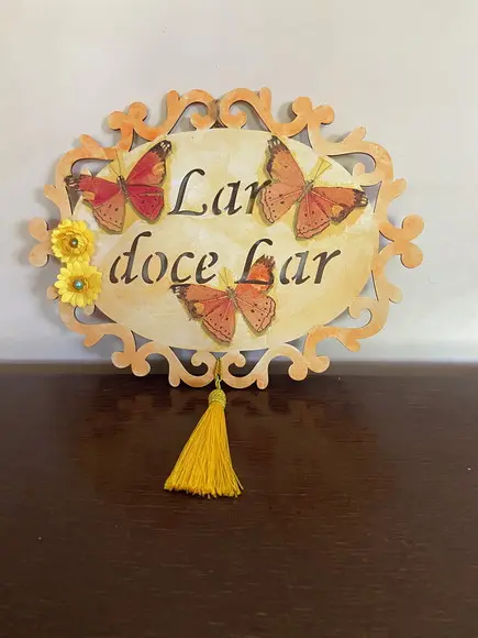 Placa de Porta Lar Doce Lar