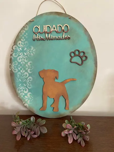 Placa Decorativa Cachorro Mimado