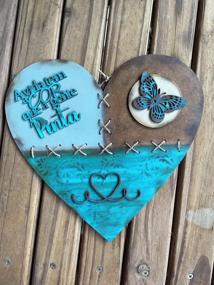 Placa Decorativa com Frase