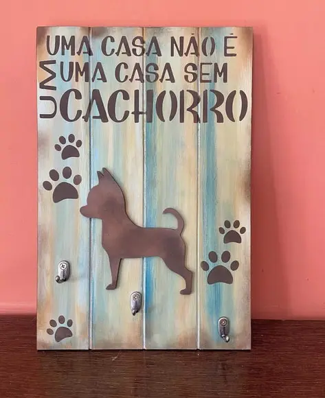 Placa Decorativa Coleiras