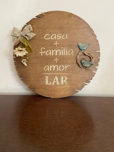 Placa Decorativa de Porta de Entrada