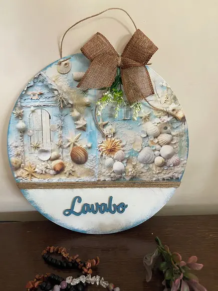 Placa Decorativa Lavabo