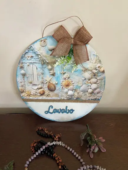 Placa Decorativa Lavabo