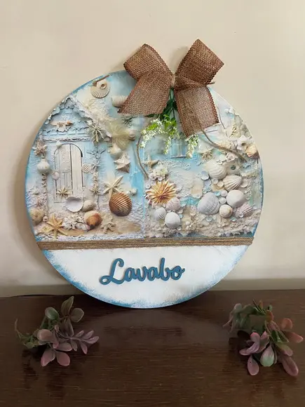 Placa Decorativa Lavabo
