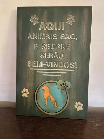 Placa Decorativa Pets