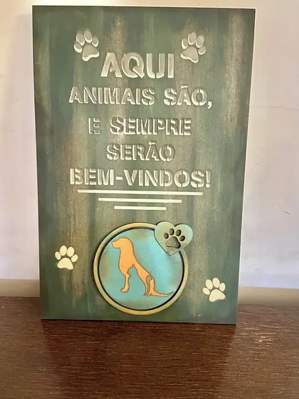 Placa Decorativa Pets