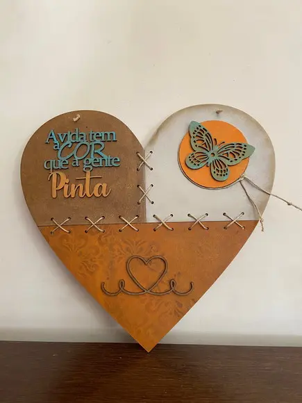 Placa Decorativa Rústica