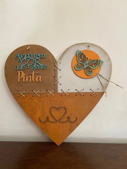 Placa Decorativa Rústica