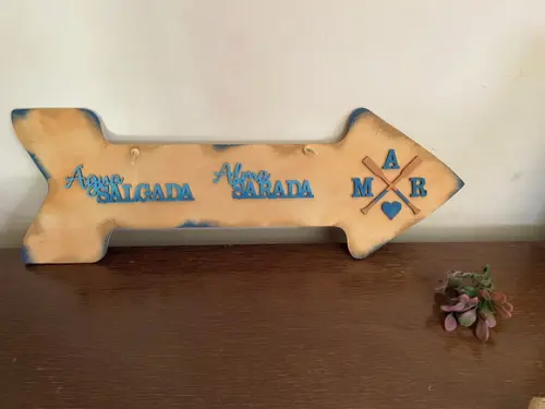 Placa Decorativa Setas