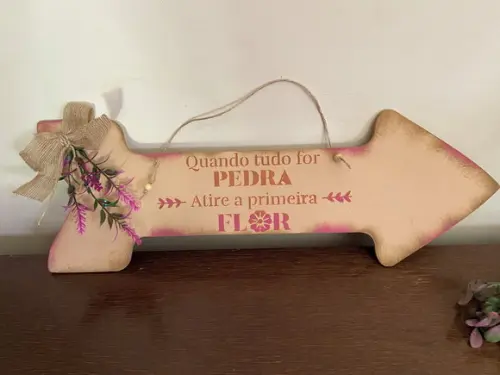 Placa Decorativa Setas