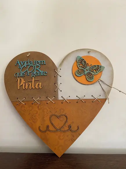 Placa Decorativa Rústica
