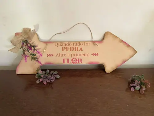 Placa Decorativa Setas