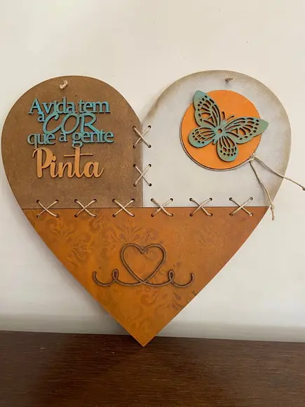 Placa Decorativa Rústica