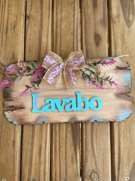 Placa Lavabo Rústica