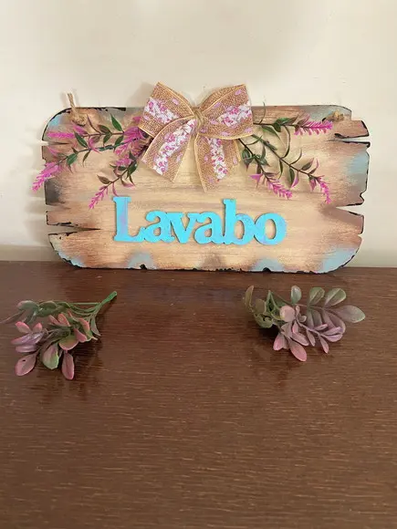 Placa Lavabo Rústica