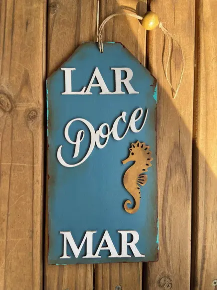 Placa Náutica Lar Doce Mar