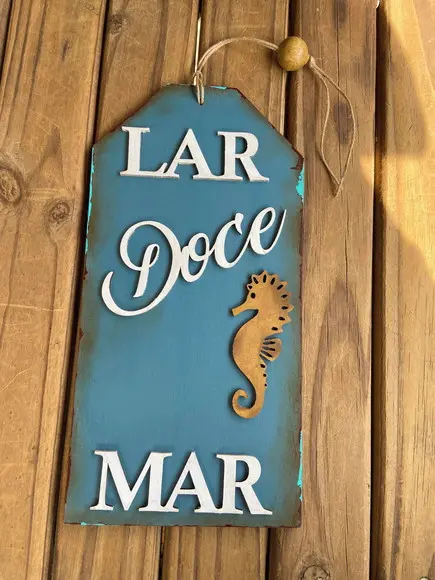 Placa Náutica Lar Doce Mar