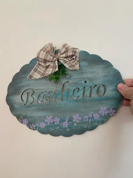 Placa para Banheiro