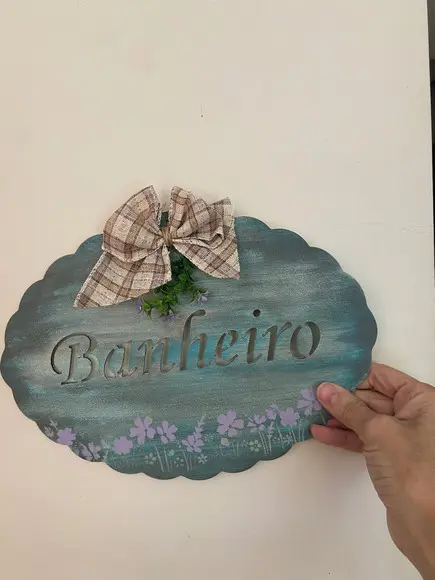 Placa para Banheiro