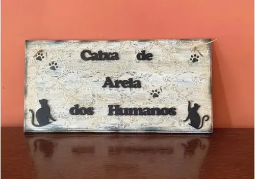 Placa para Banheiro Gateiras