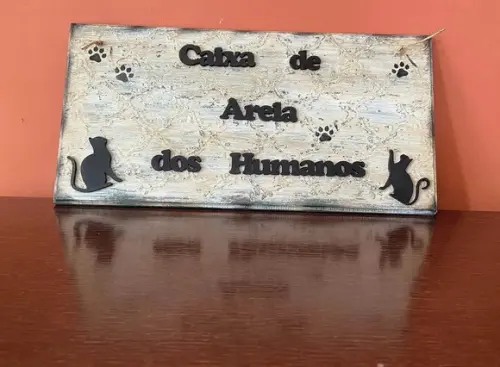 Placa para Banheiro Gateiras