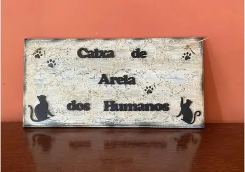 Placa para Banheiro Gateiras