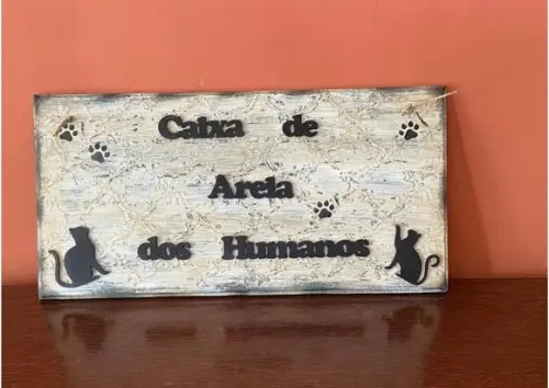 Placa para Banheiro Gateiras