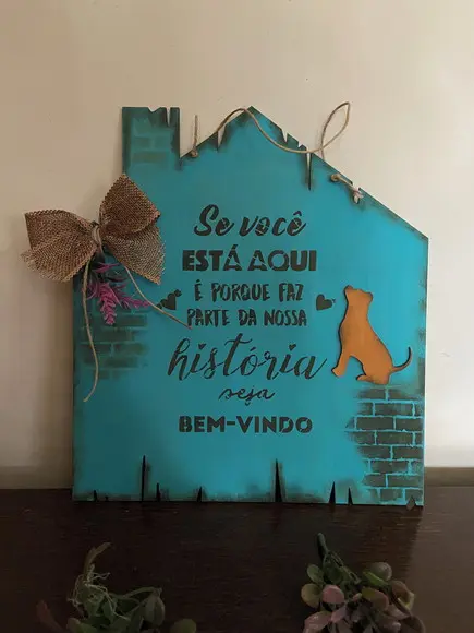 Placa Pet de Porta Entrada