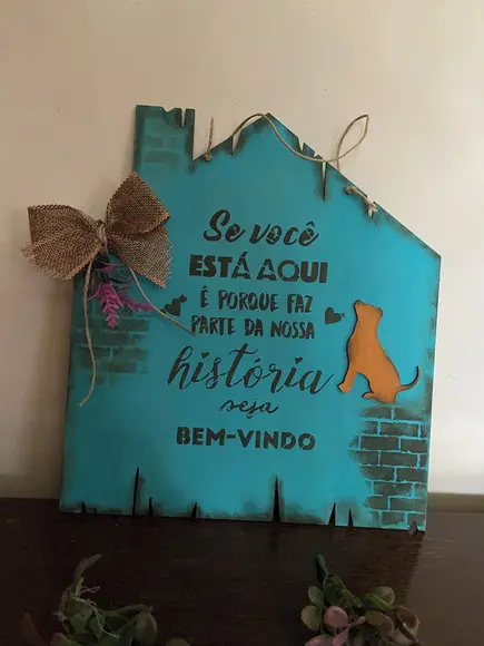 Placa Pet de Porta Entrada