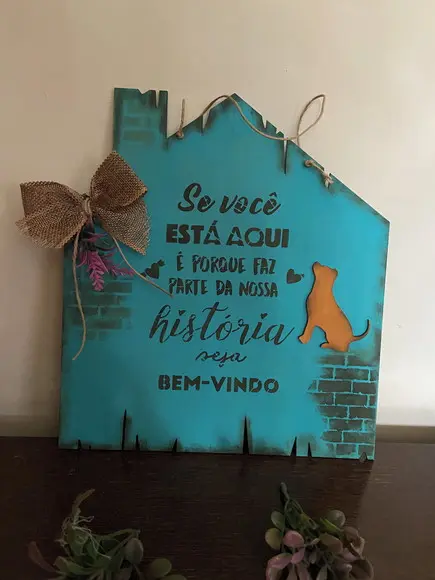 Placa Pet de Porta Entrada