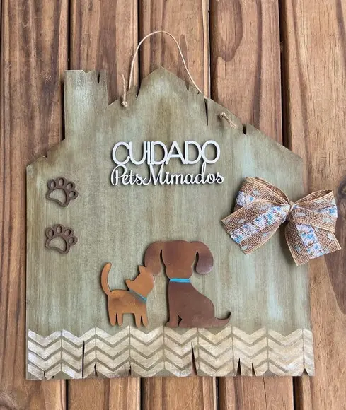 Placa Pet Mimados