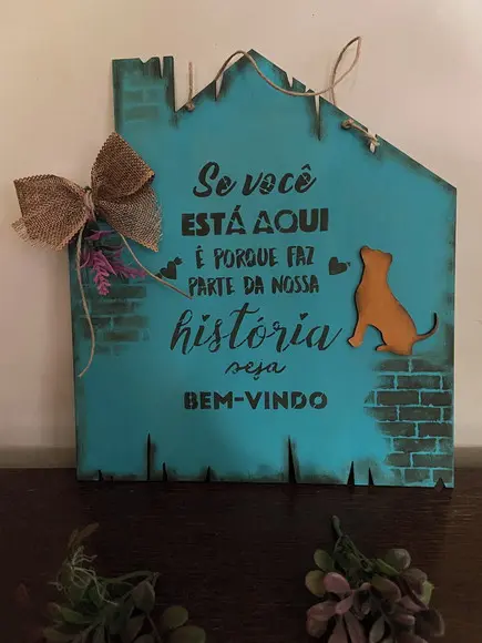 Placa Pet de Porta Entrada