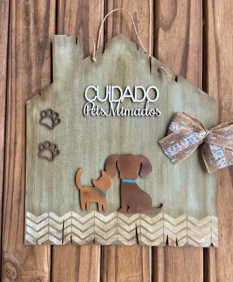 Placa Pet Mimados