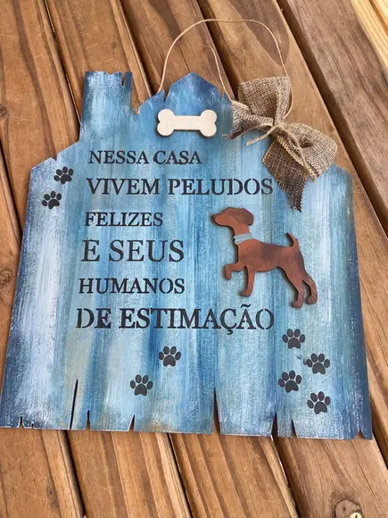 Placa Pet para Porta de Entrada