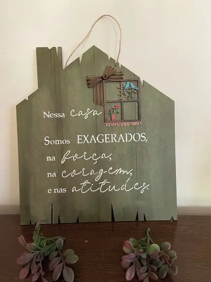 Placa Rústica Família