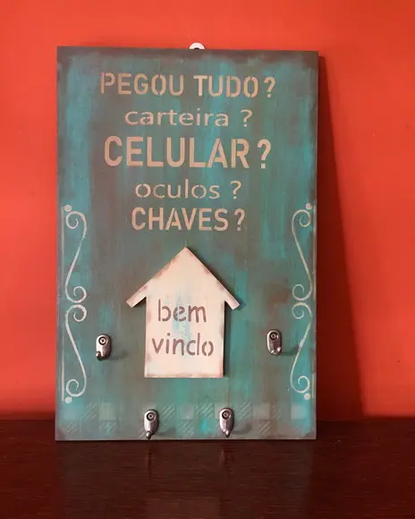 Porta Chaves Bem Vindo