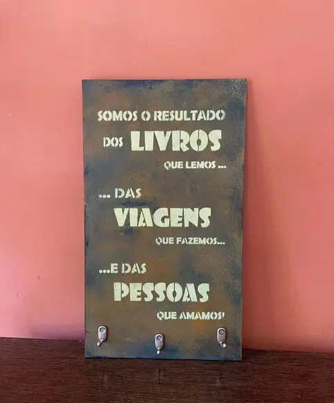 Porta Chaves de Parede mdf